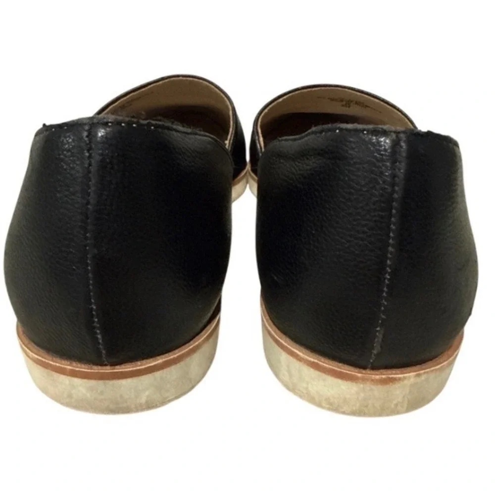 Adrienne Vittadini AV Latha Black D'Orsay Pointed Toe Flats Women's Size 8M